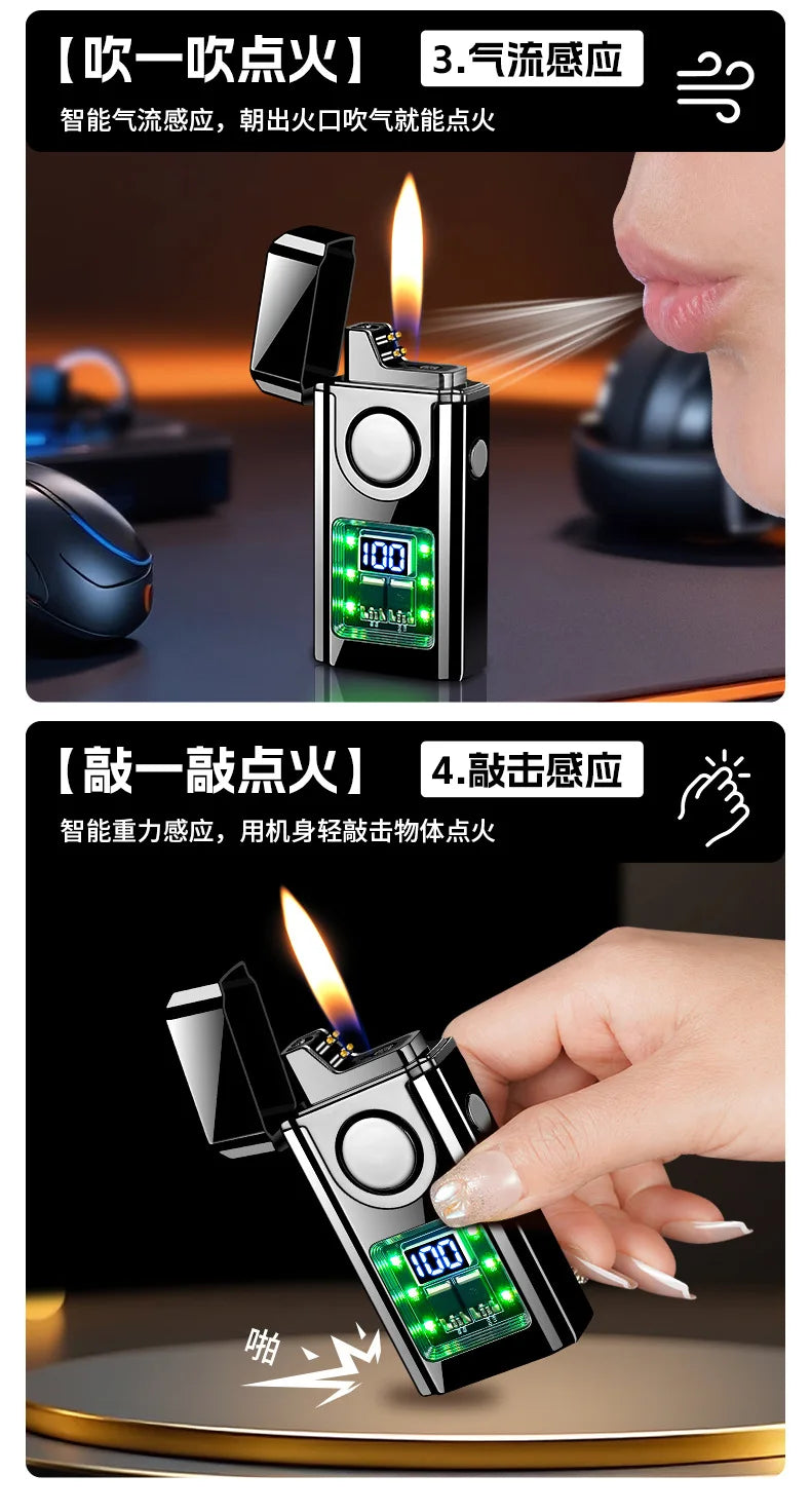 Gas-Electric Dual-Purpose Lighter