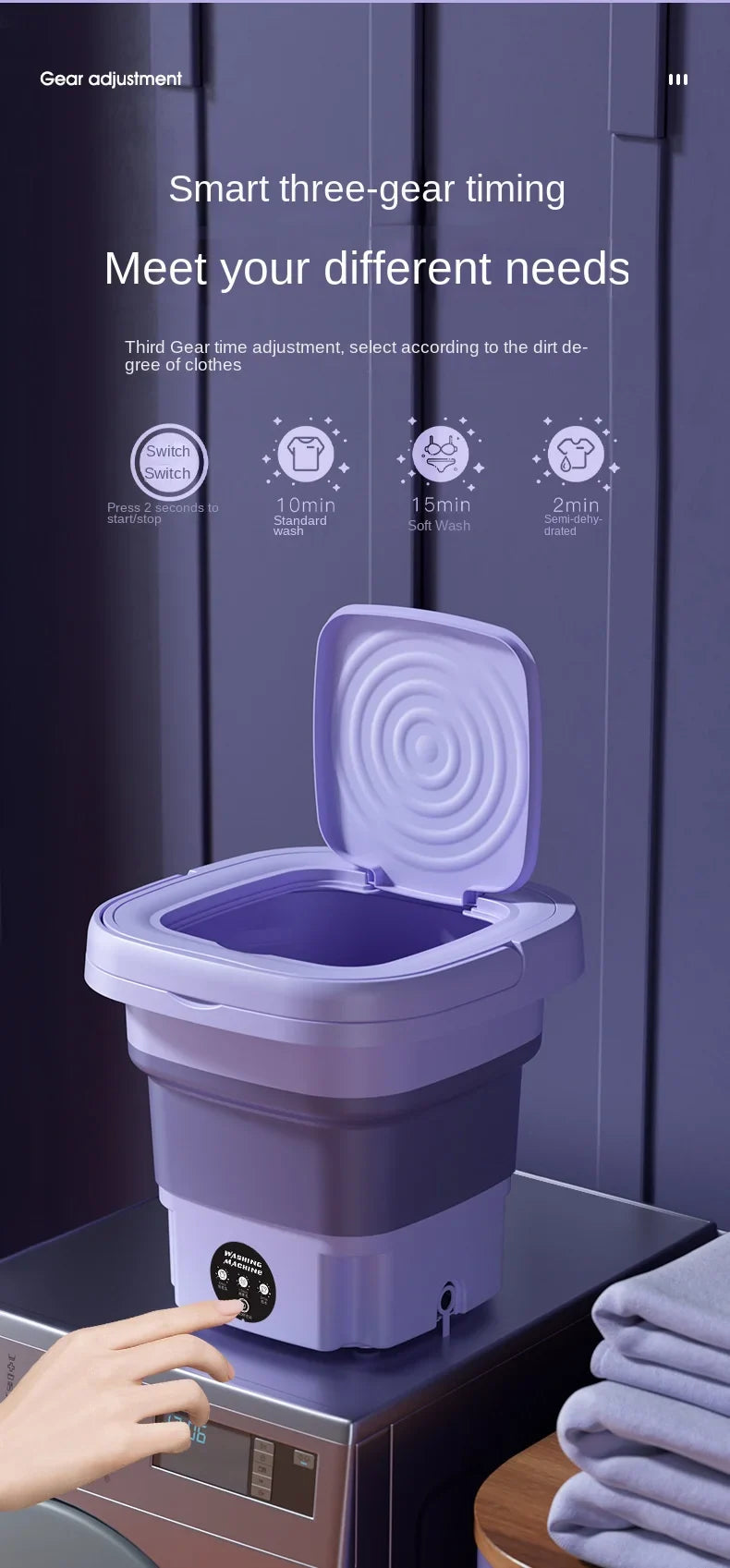 Portable Foldable Washing Machine