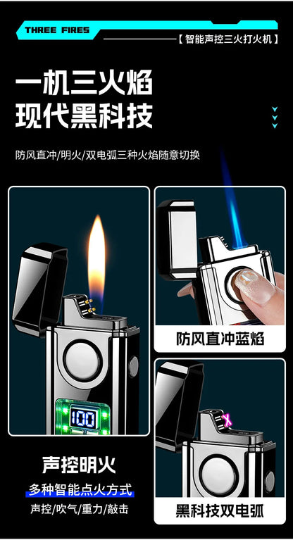 Gas-Electric Dual-Purpose Lighter