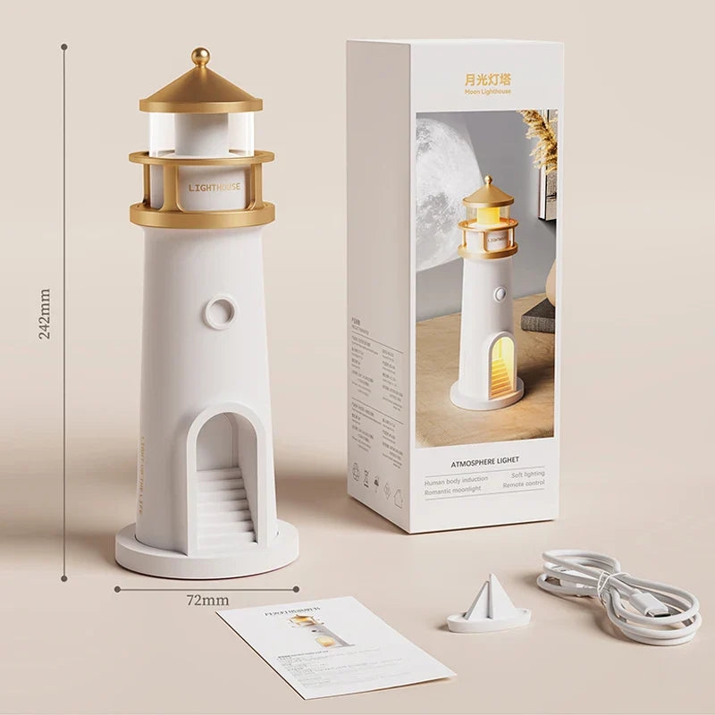 Moon Lamp Projection Lighthouse