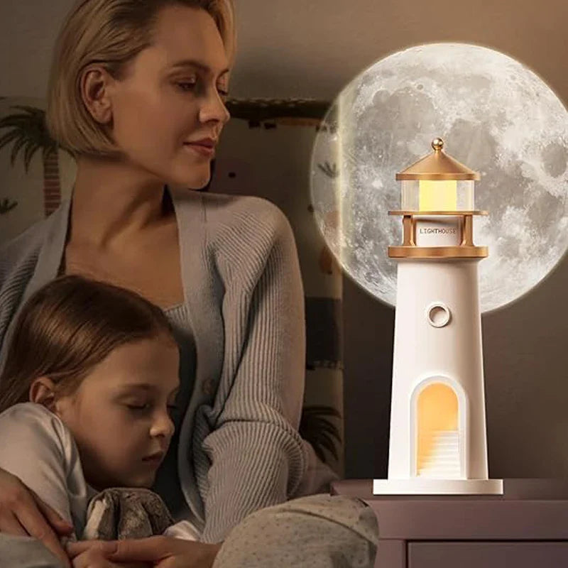 Moon Lamp Projection Lighthouse